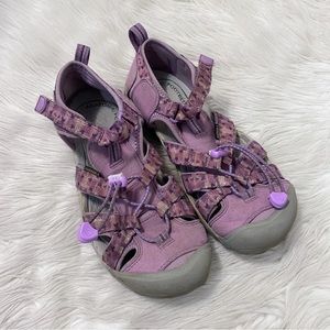 Keens Big Girls Lavender Purple Violet Washable Seacamp II CNX Water Sandals